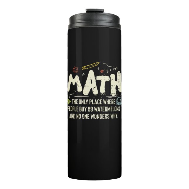 Mathematik Mathematik Mathematik Lehrer Geschenk Thermosbecher (Vorderseite)