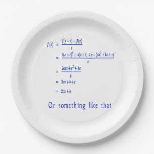 Mathematik Pappteller