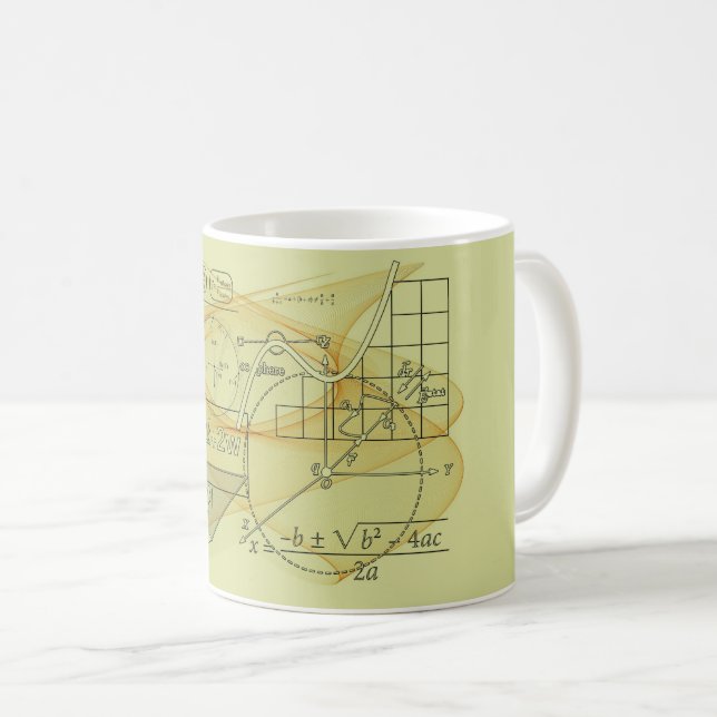 Mathematik Physik Wissenschaft Formeln Kaffeetasse (VorderseiteRechts)