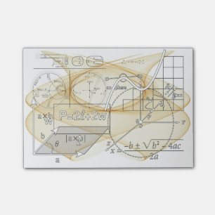 Mathematik Physik Wissenschaft Formeln Post-It-Not Post-it Klebezettel