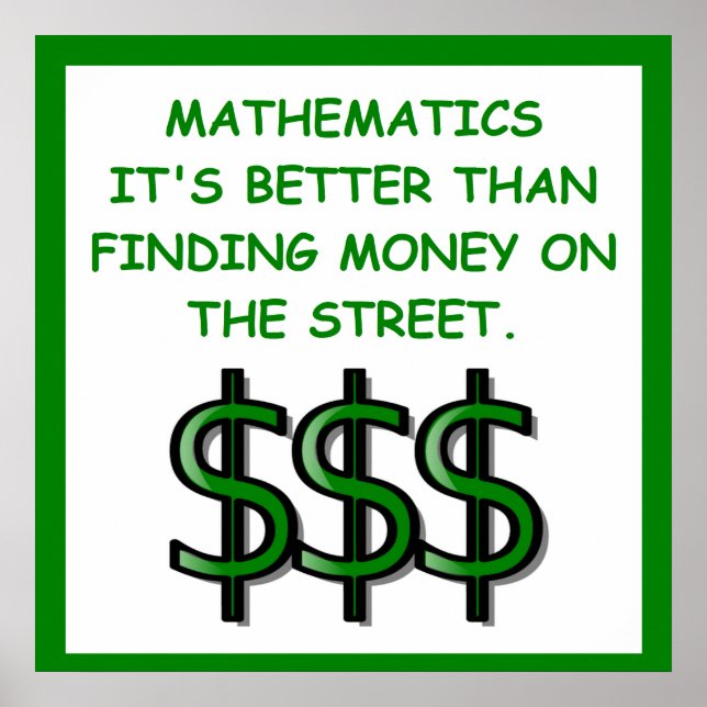 Mathematik Poster (Vorne)