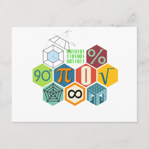 Mathematik Postkarte
