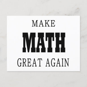Mathematik-Postkarte für Mathematiker oder Lehrer Feiertagspostkarte