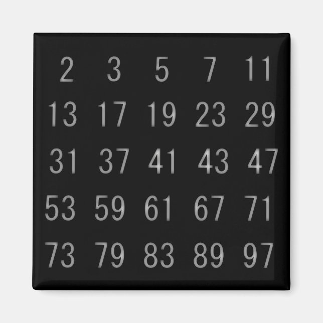Mathematik Prime Number Magnet Mathe Lehrer Gesche (Vorne)