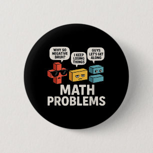 Mathematik Probleme Symbole für lustige Lehrer zur Button
