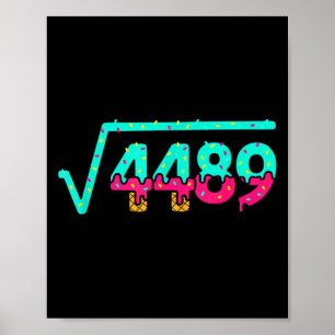 Mathematik Radikal 4489, Spielerei Donut Zahlen Ma Poster
