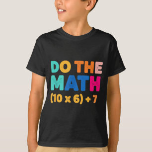 Mathematik Rechne Die Mathe Bunte Gleichung Design T-Shirt