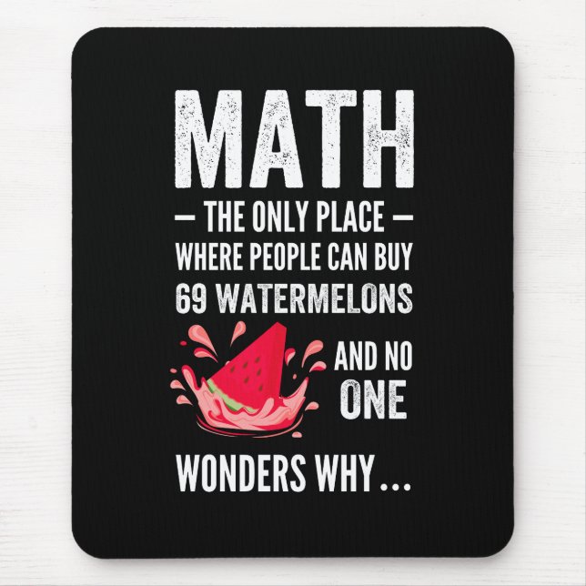 Mathematik-Spaß Mousepad (Vorne)