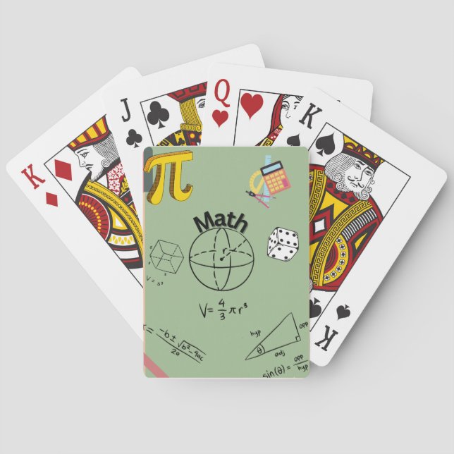 Mathematik Spielkarten (Rückseite)