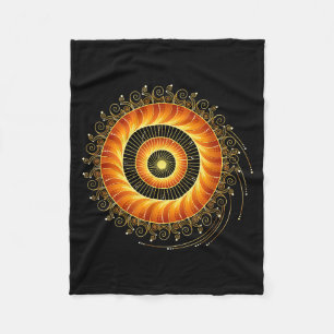 Mathematik Spirale Heilige Geometrie Fibonacci Man Fleecedecke
