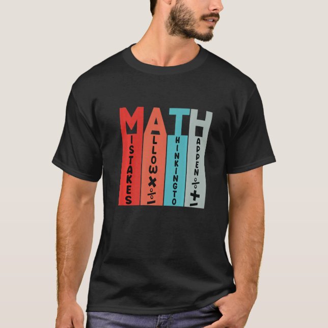 Mathematik Student School Matching Science Mathe L T-Shirt (Vorderseite)