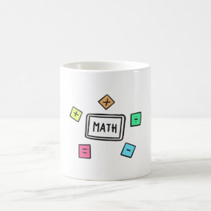 Mathematik-Symbole Schüler und Eltern Kaffeetasse
