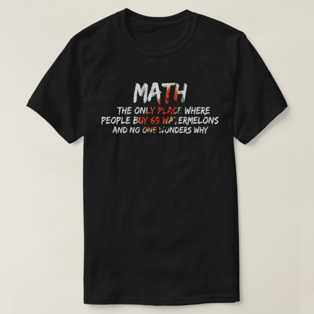 Mathematik T-Shirt (Design vorne)