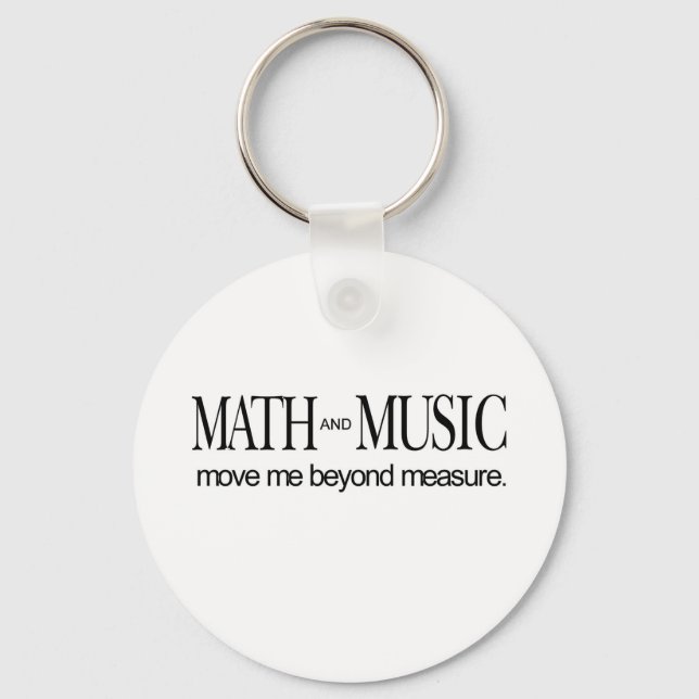Mathematik und Musik _ überschreiten Maß Schlüsselanhänger (Vorderseite)