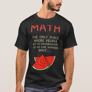 Mathematik- und Wassermelonenmathematikberechnungs T-Shirt