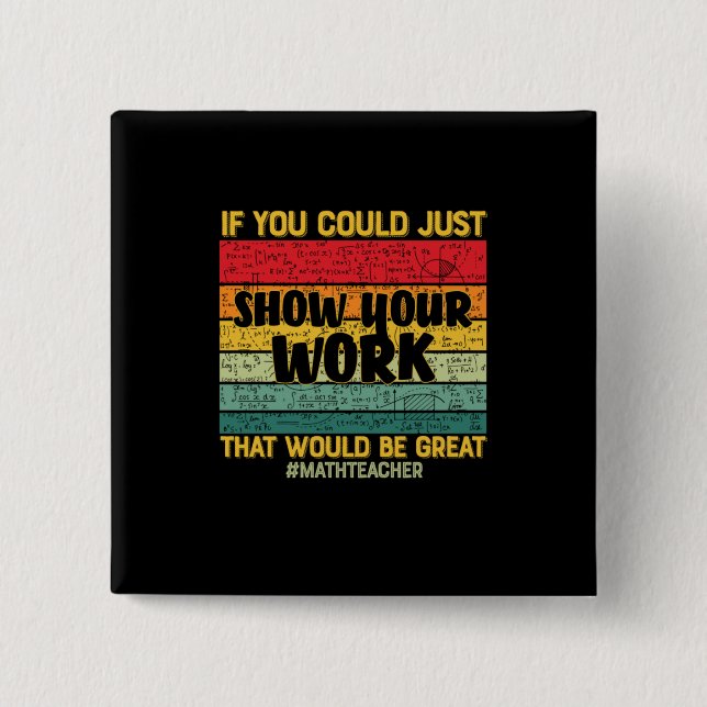 Mathematik, wenn Sie könnten Button (Vorderseite)