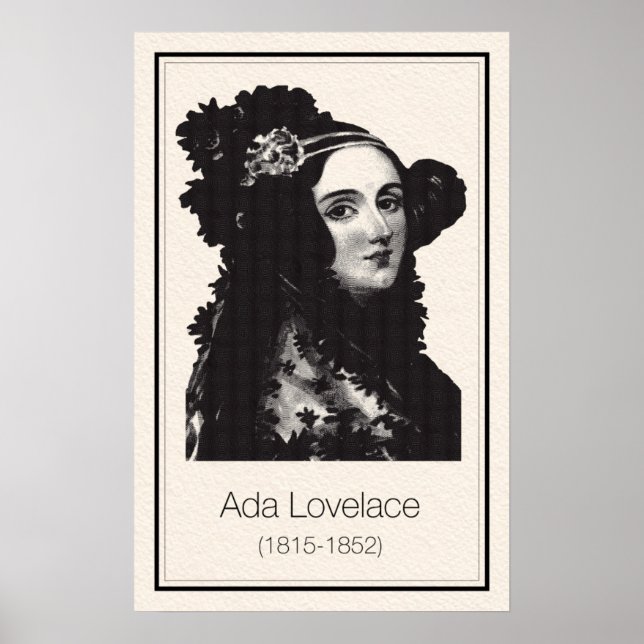 Mathematiker - Ada Lovelace Poster (Vorne)