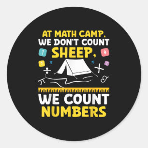 Mathematiker Camp Mathematiker Camper Mathematiker Runder Aufkleber