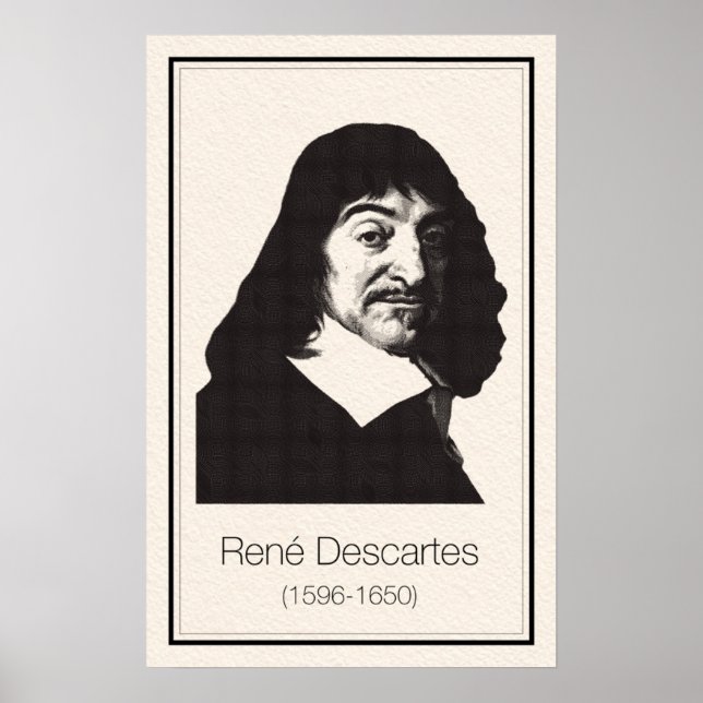 Mathematiker - Descartes Poster (Vorne)