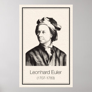 Mathematiker - Euler Poster