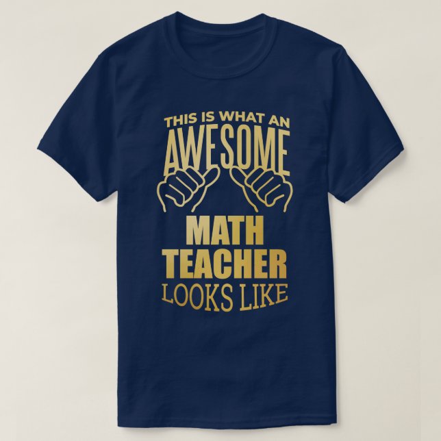 Mathematiker Funny Gift Design in Gold T-Shirt (Design vorne)