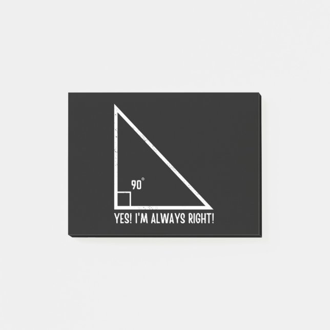 Mathematiker Funny Post-it Klebezettel (Vorderseite)