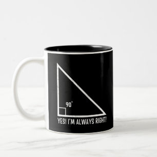 Mathematiker Funny Zweifarbige Tasse