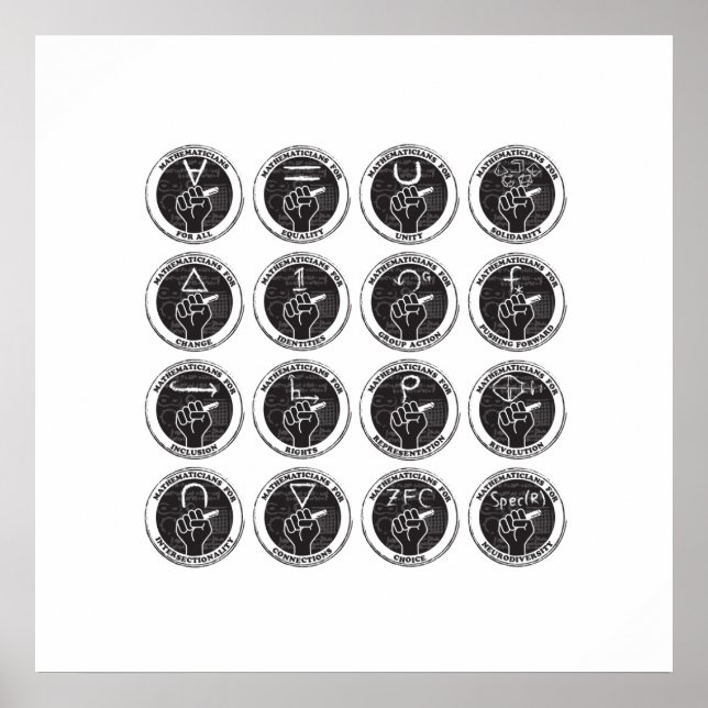 Mathematiker für alle usw. Poster (Vorne)