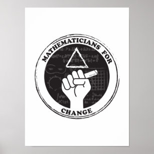Mathematiker für das Change Poster