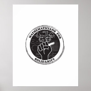 Mathematiker für das Solidaritätspaket Poster