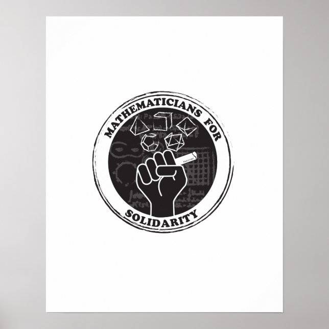 Mathematiker für das Solidaritätspaket Poster (Vorne)