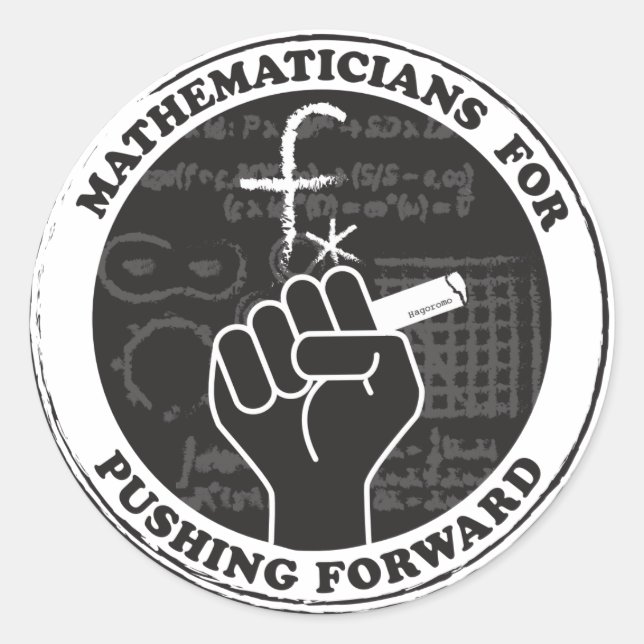 Mathematiker für Forward Stickers (Vorderseite)