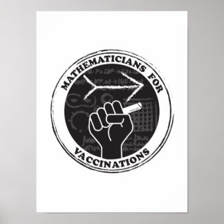 Mathematiker für Impfplakate Poster