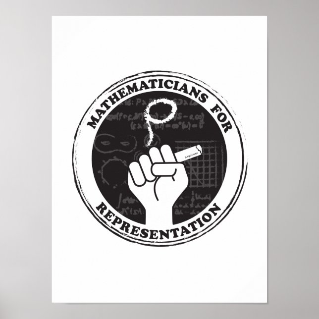Mathematiker für Repräsentationspopster Poster (Vorne)