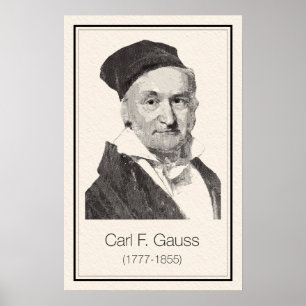 Mathematiker - Gauss Poster