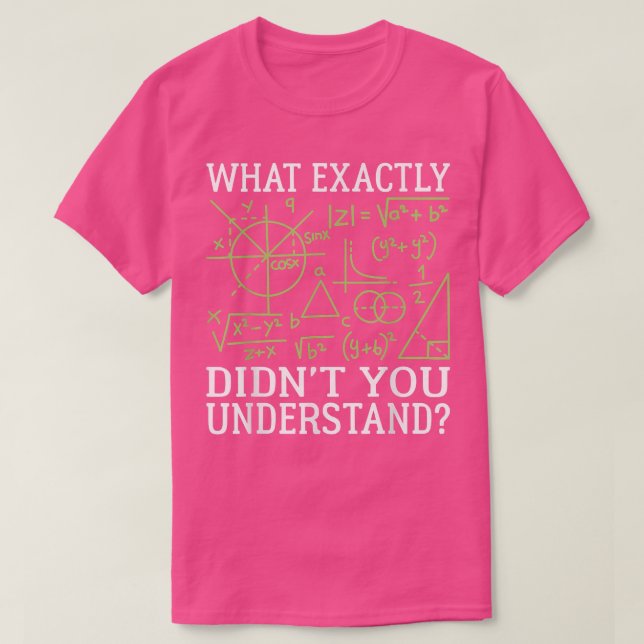 Mathematiker Lehrer Physik Formel Mathematiker T-Shirt (Design vorne)