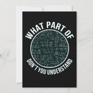 Mathematiker Lehrer Sarcasm Mathematik Mathematik Dankeskarte