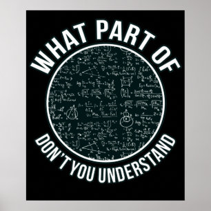 Mathematiker Lehrer Sarcasm Mathematik Mathematik Poster