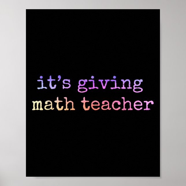 Mathematiker Lehrerbewertungsgeometrie Mathematike Poster (Vorne)