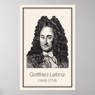 Mathematiker - Leibniz Poster