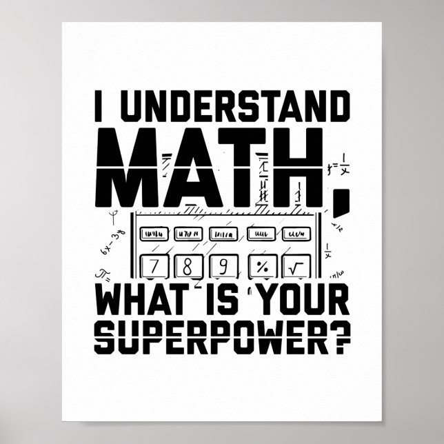 Mathematiker | Mathe Teacher Students Gift Ideale Poster (Vorne)