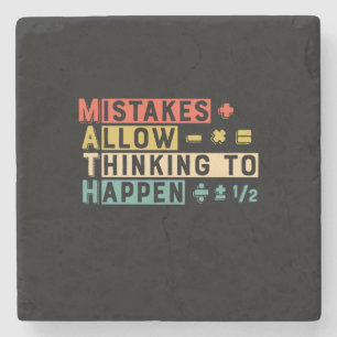 Mathematiker Mathematik denken, um zu geschehen Steinuntersetzer