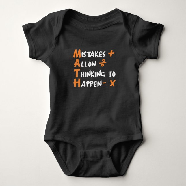 Mathematiker Mathematiker Lehrer Algebra Geometrie Baby Strampler (Vorderseite)
