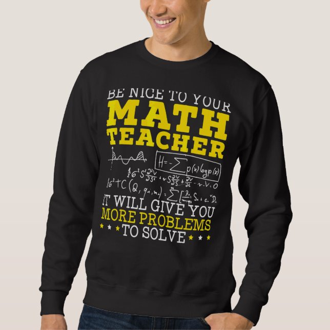 Mathematiker Mathematiker Mathematics School Numb Sweatshirt (Vorderseite)