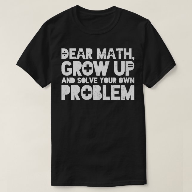 Mathematiker Mathematiker Mathematiker T-Shirt (Design vorne)