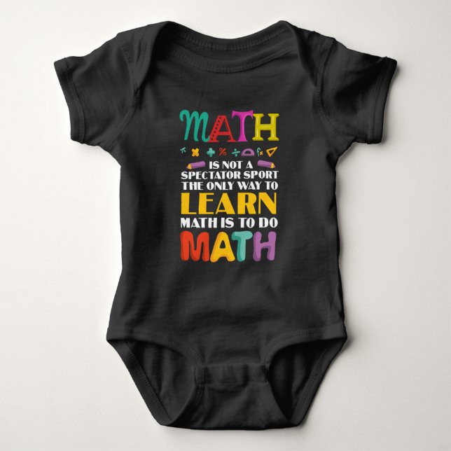 Mathematiker Mathematikstudentische Schule Baby Strampler (Vorderseite)