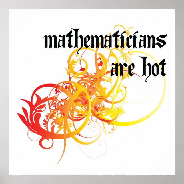 Mathematiker sind heiß poster (Vorne)