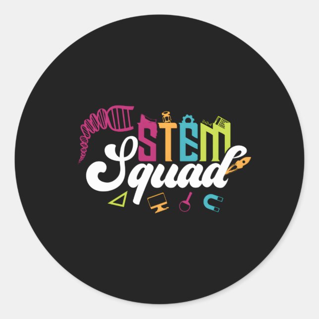 Mathematiker Stem S Runder Aufkleber (Vorderseite)