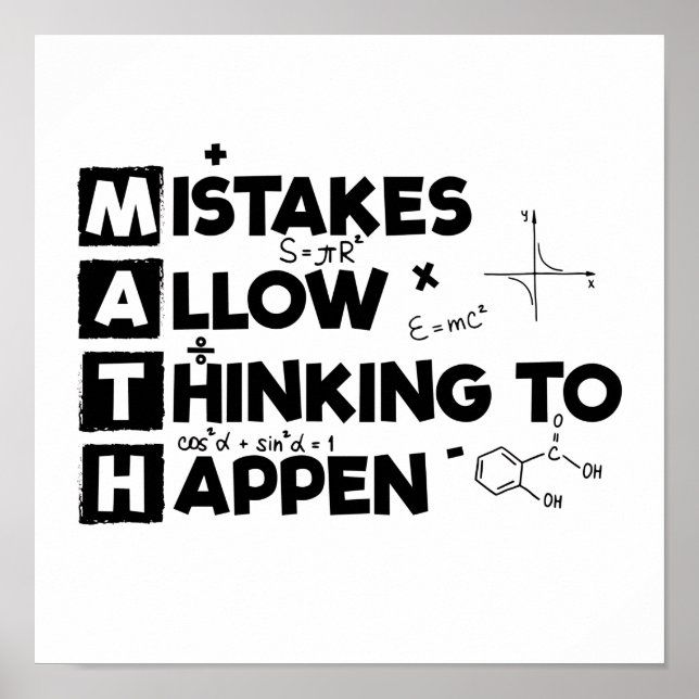 Mathematiker | Studierende Mathematik Geschenk Poster (Vorne)