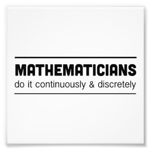 Mathematiker tun es fotodruck
